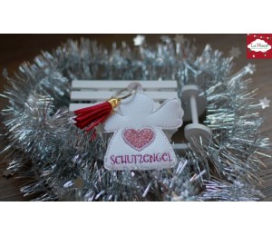 Stickdatei ITH - Schlüsselanhänger Engel Schutzengel - kostenlos für ehrenamtliche Sticker